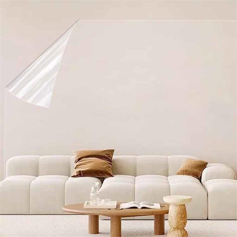 Электростатическая адсорбционная прозрачная защитная пленка для стен Наклейка на стену Противоударная влагостойкая водонепроницаемая настенная пленка