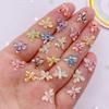 50pcs Resin Kawaii Mini Crystal Colorful Dragonfly Art Nails Flatback Rhinestone Appliques DIY Wedding Scrapbook Fashion Earrings Decor Accessories