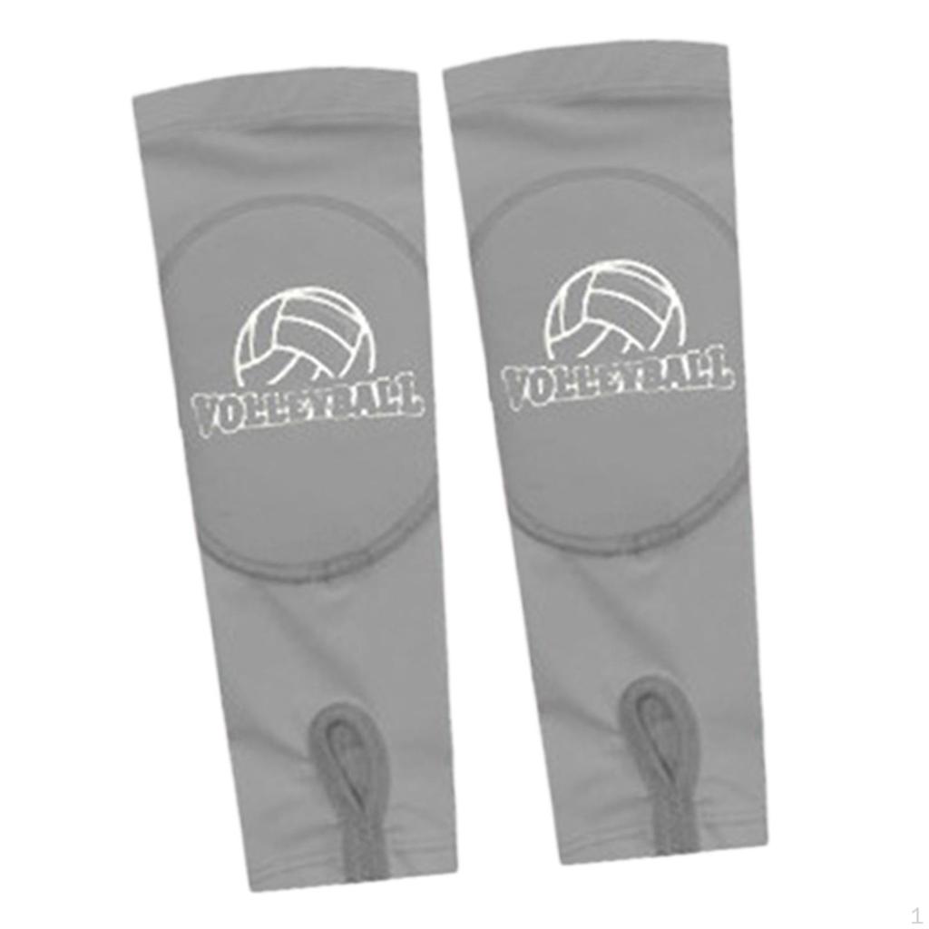 2 шт., волейбольные перчатки с рукавами, защитные наколенники, грелки, поддержка баскетбольного запястья для