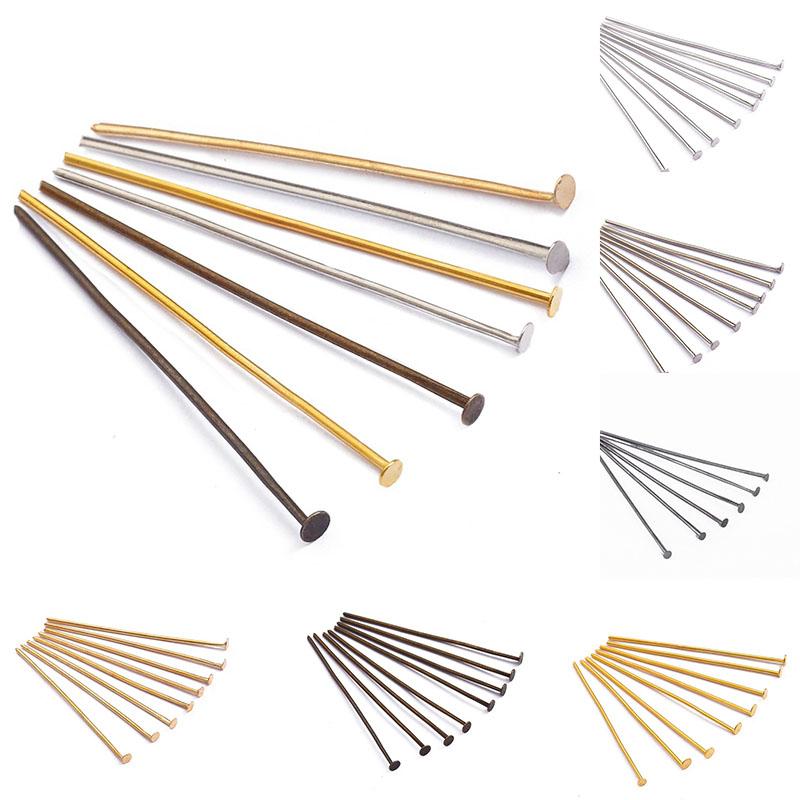 Jewelry Supplies For Jewelry Making Findings Handmade Flat Head Pins 16-50mm Popular DIY Jewelry Accessories Headpin Unique