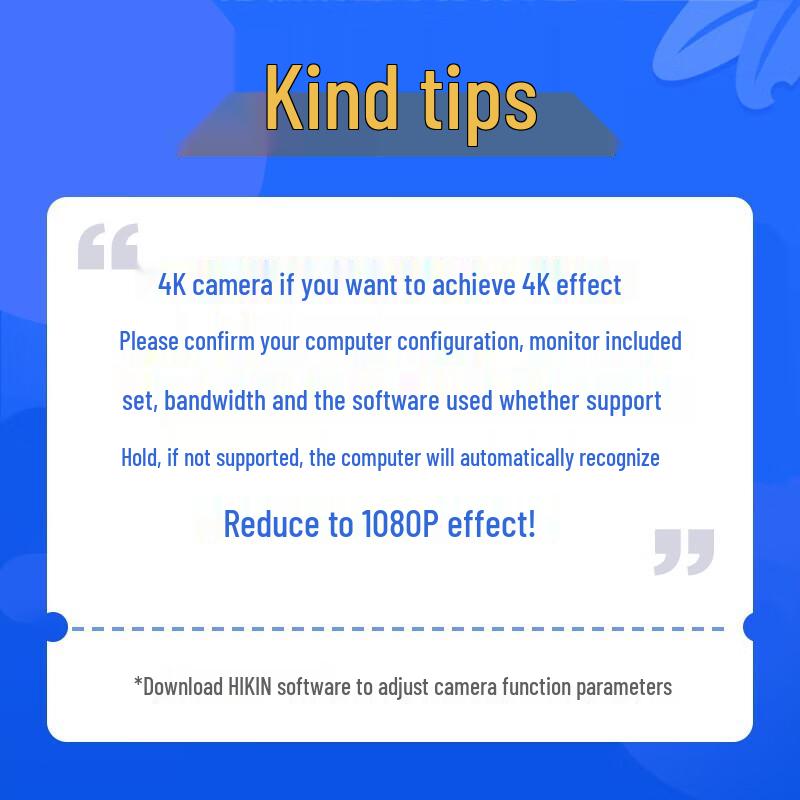 Hikvision DS-U68 4K USB Webcam with Microphone