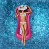 1PCS Loading Inflatable Mattress Water Float Hammock Foldable Roll Up Swimming Pool Accessories Pool Floating Bed Chair