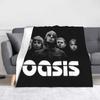O-Oasis Рок-группа Одеяла Фланель Весна Осень Многофункциональные Легкие Пледы для Дивана Спальни Одеяло