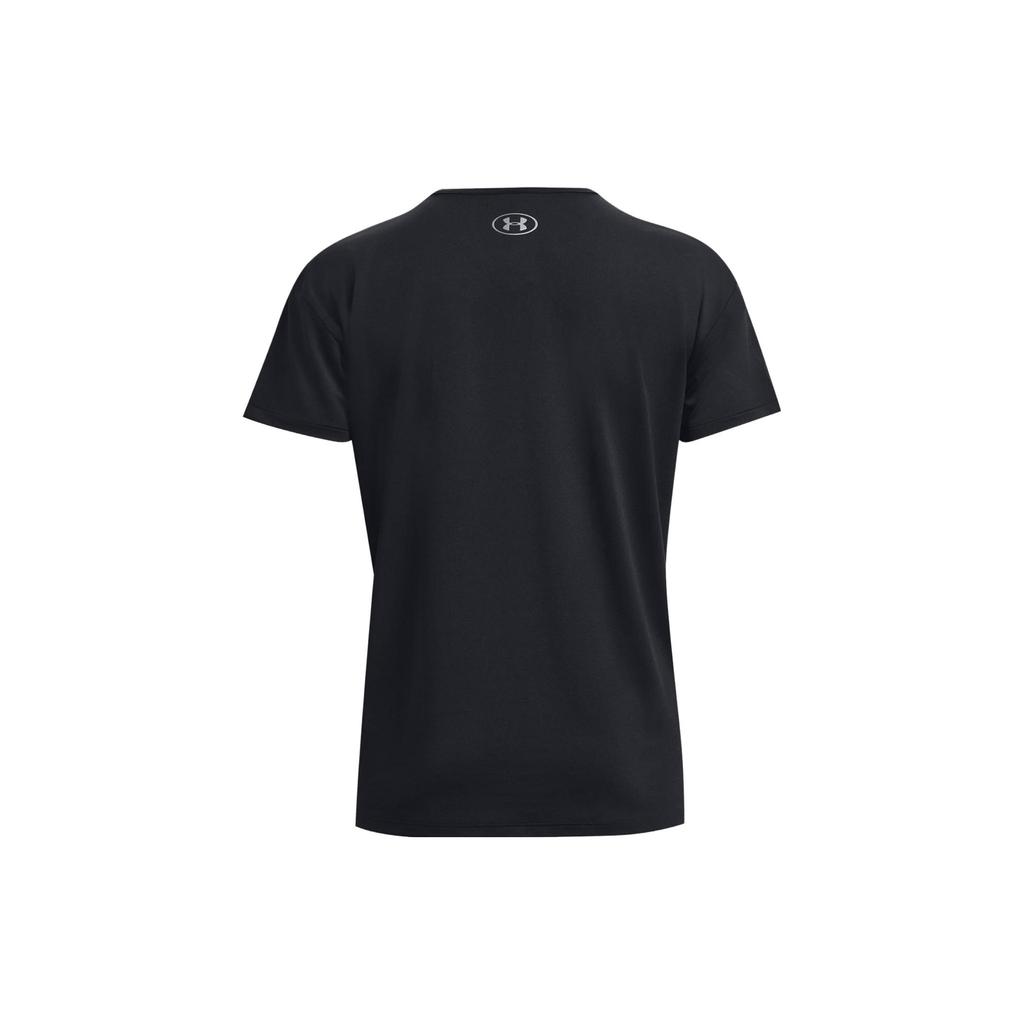 Under Armour RUSH Женские Черные Футболки с Круглым Вырезом Умеренно Прямого Кроя Унисекс 1379141-001