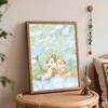 Disney Масляная живопись ручной работы DIY Чип и Дейл на поле с синими цветами подарки домашние украшения