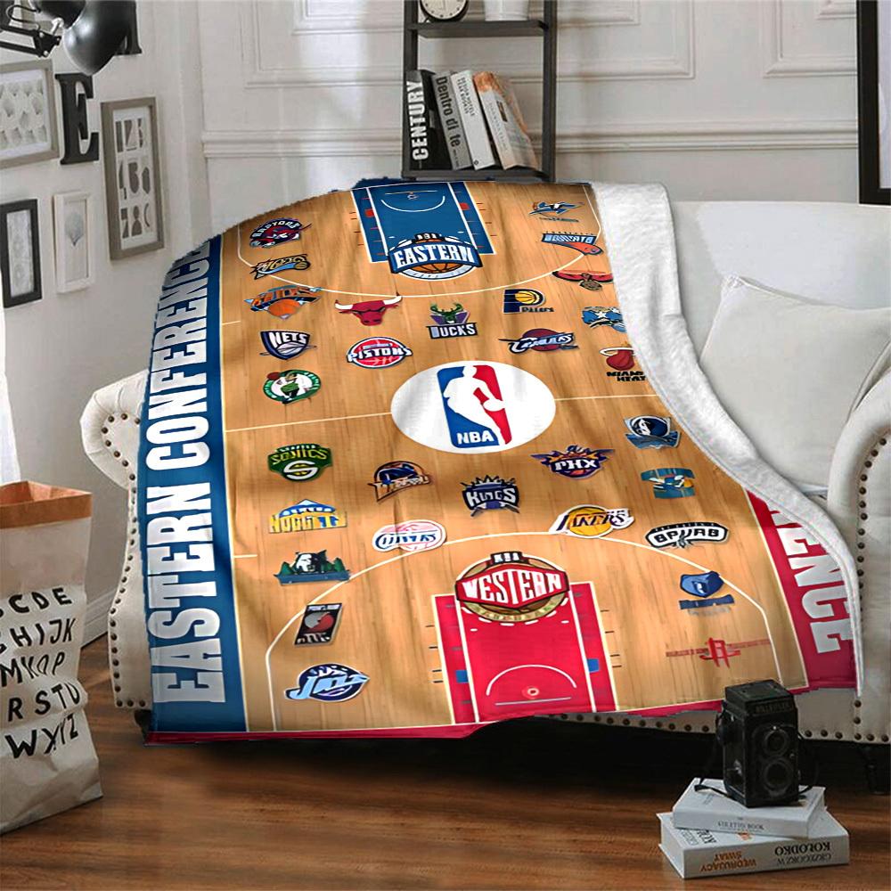 1 шт. Мягкое, приятное для кожи фланелевое одеяло с цифровой печатью на тему баскетбольных команд, разные размеры в наличии для семьи, друзей, на день рождения