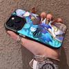 Чехол для телефона Ganyu Genshin Impact для IPhone 17 16 15 14 13 12 11 Plus Pro Max, разноцветный, лазерный, с эффектом Авроры, противоударный, Funda Cover