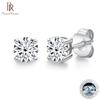 Кольцо Ringen Серебро S925 С инкрустацией муассанитом 1 карат/2 карата Классическая четырехлапая серьга Аксессуары для ежедневной поездки