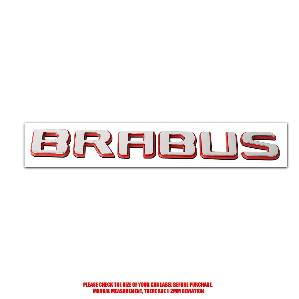 GLC GLB 1pc Rear Emblem For Brabus Sticker Letter Badge Trunk Sticker Rear Sticker For Brabus Mercedes Benz W463 W464 W205 W212