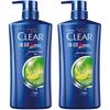 Clear Мужской освежающий шампунь против перхоти с контролем жирности, выгодная упаковка