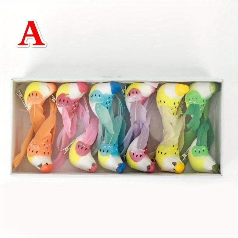 12 шт./кор. моделирование искусственная птица садоводство дома птица орнамент украшения