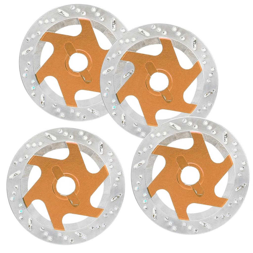 4PCS Aluminum Alloy RC Car Brake Disc Metal Hex Adapter for 1Celsius10 Remote Control Car