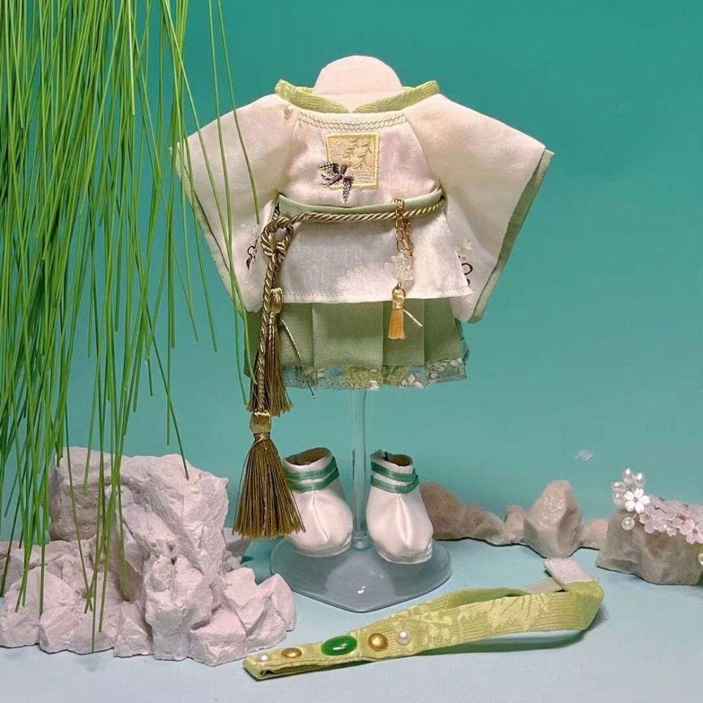 20 см кукольная одежда, аксессуары для кукол, мини-костюм Hanfu, подарочная кукла, комплект китайского платья, мягкие куклы-идолы