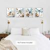 Dragonfly Wall Art, Set of 4 (Unframed, 8x10 Inch) - Canvas Art Prints for Bedroom, Living Room, Bathroom Decor