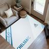 Football Player Blue Lights Carpet Perfect for Bedrooms Entryway Dining Room Hallway Antislip Carpet Decorate Offices Wedding Party Gift