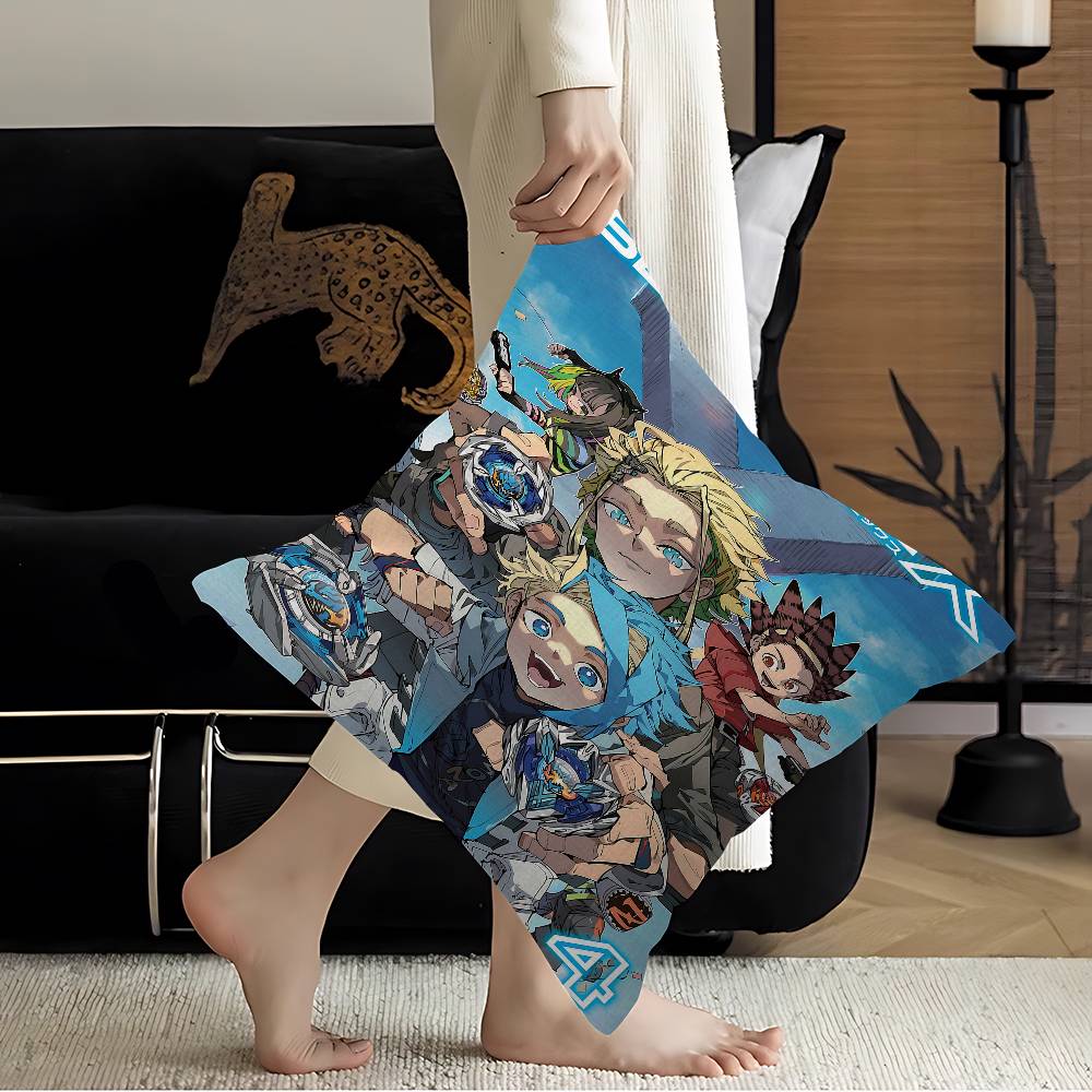 Anime B-Beyblade X Vintage Pillow Anime Pillow Sofa Bed Head Pillow Cover Cushion Cover 45x45 Cm Fashion