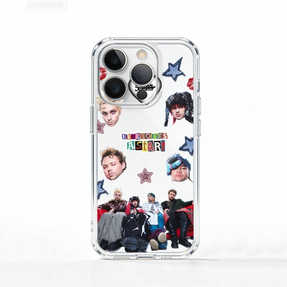 5 S-Секунд Летней Группы Чехол Для Телефона Для iPhone 17 16 15 14 13 12 11 Mini Pro Max Plus Прозрачный Чехол
