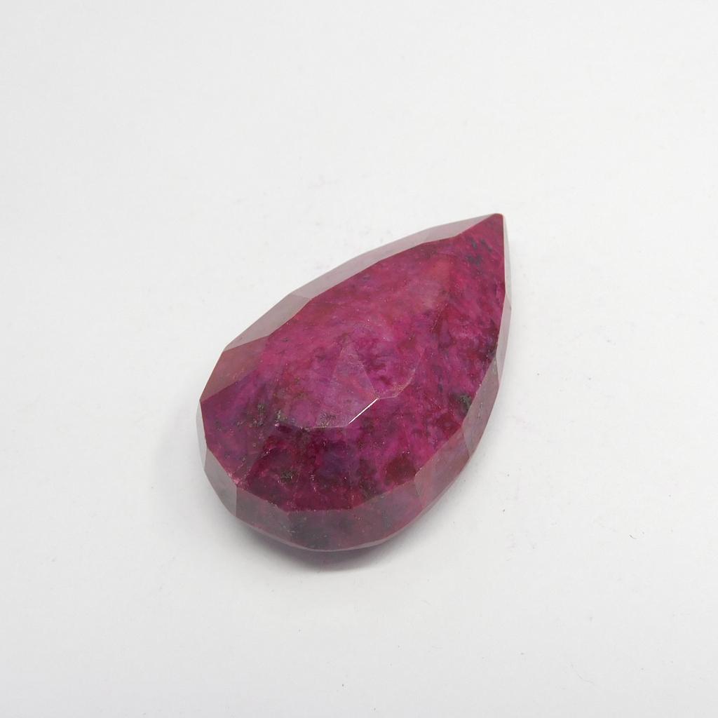 Natural Pink Ruby Loose Gemstone 173.55 ct Pear Cut for Jewelry Making and Gem Collections