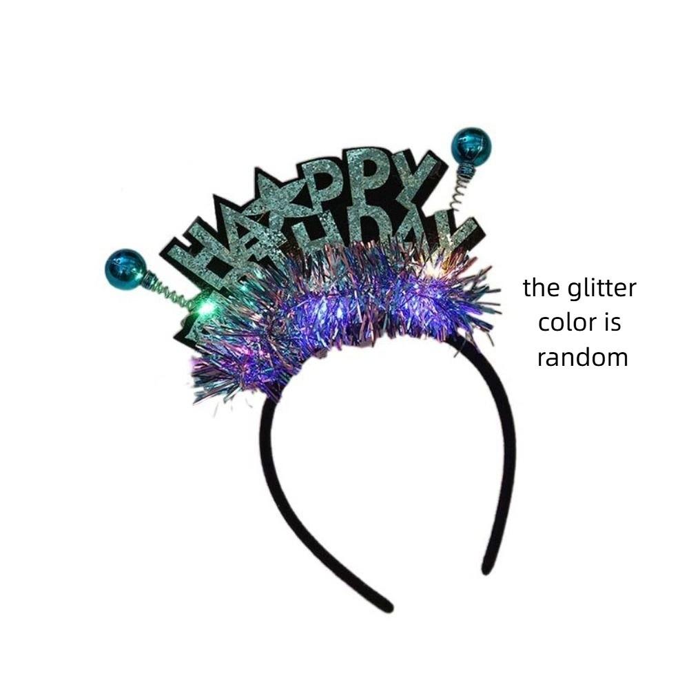 Пластиковый шар, повязка на голову с днем ​​рождения, детские повязки для волос на день рождения, день рождения