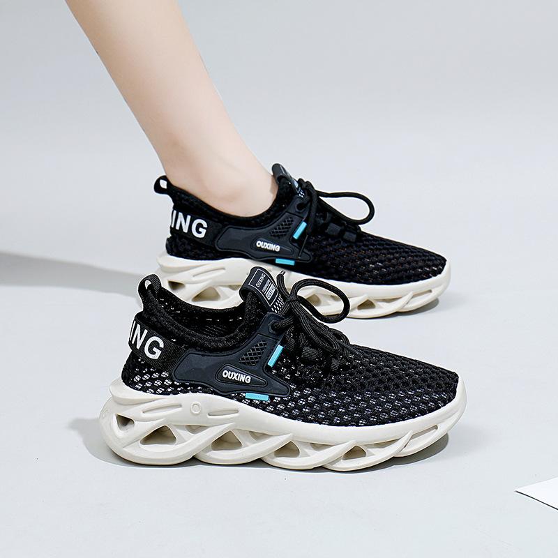 2025 летняя новая женская повседневная обувь корейской версии дышащая женская обувь с плетением из мух ins tide кроссовки для бега для студентов HY158