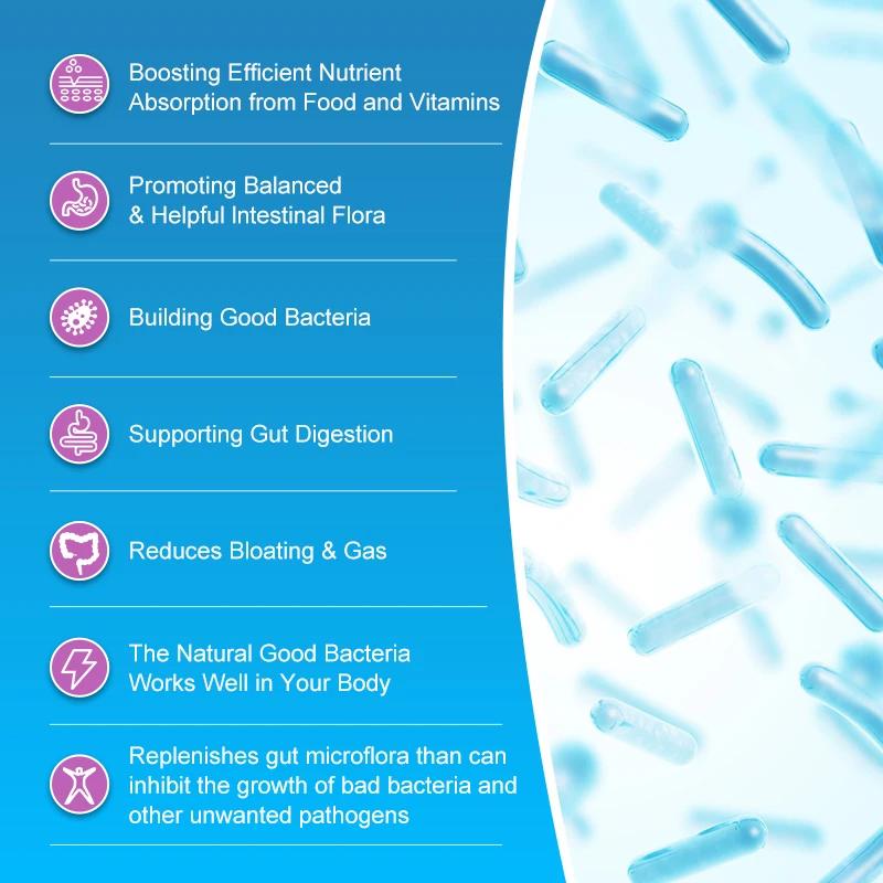 Probiotics 300 Billion Cfu Dietary Supplement, With Prebiotics, 120 Capsules Per Bottle