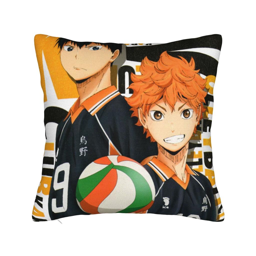 Haikyuu Квадратные Наволочки Волейбол Манга Чехол для Подушки Креативный Полиэстер Декор Наволочка для Дома 18x18