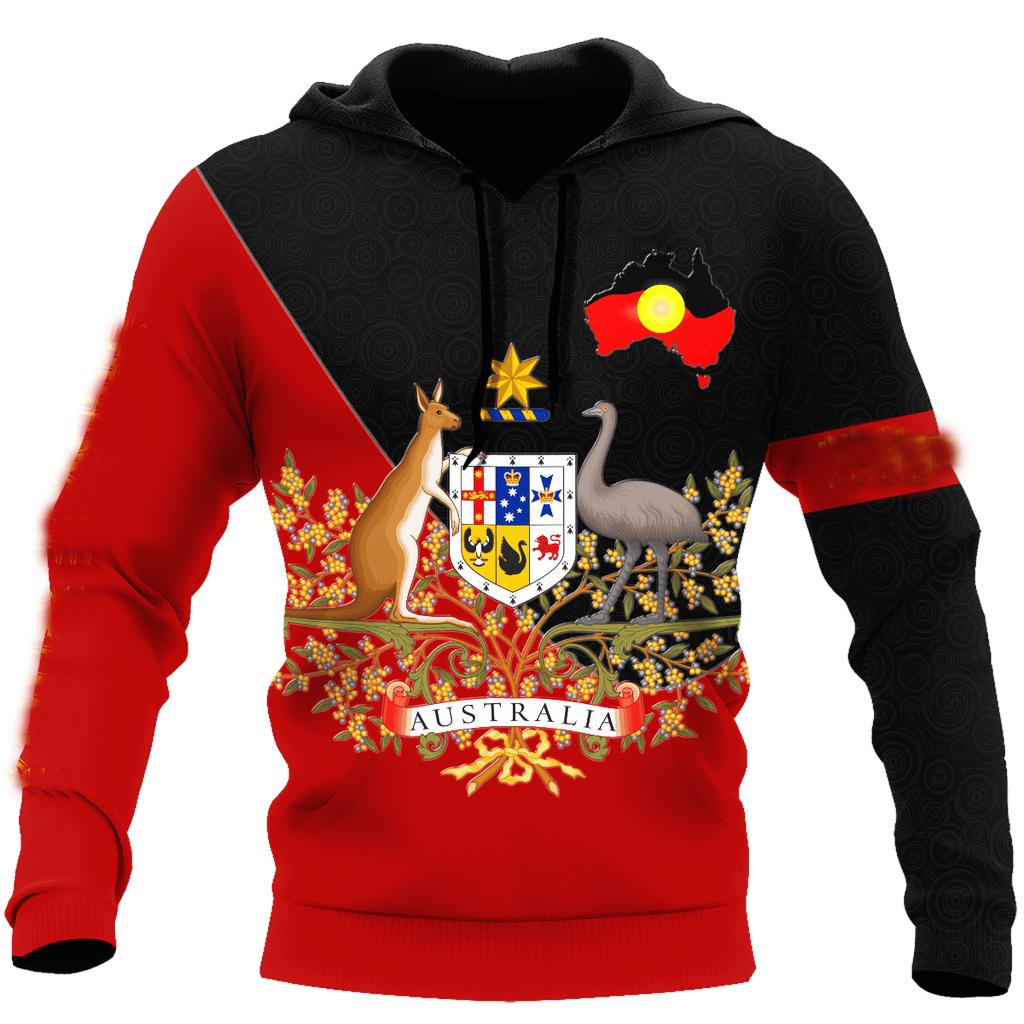 Мужские толстовки с капюшоном из Австралии с 3D-принтом и принтом кенгуру, осенняя, с длинным рукавом, повседневная, с флагом Австралии, уличная, дизайнерская толстовка с капюшоном