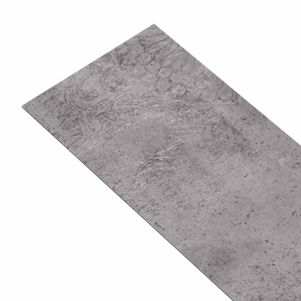 Floor Planks 18 pcs Cement Brown 5.26 m² PVC