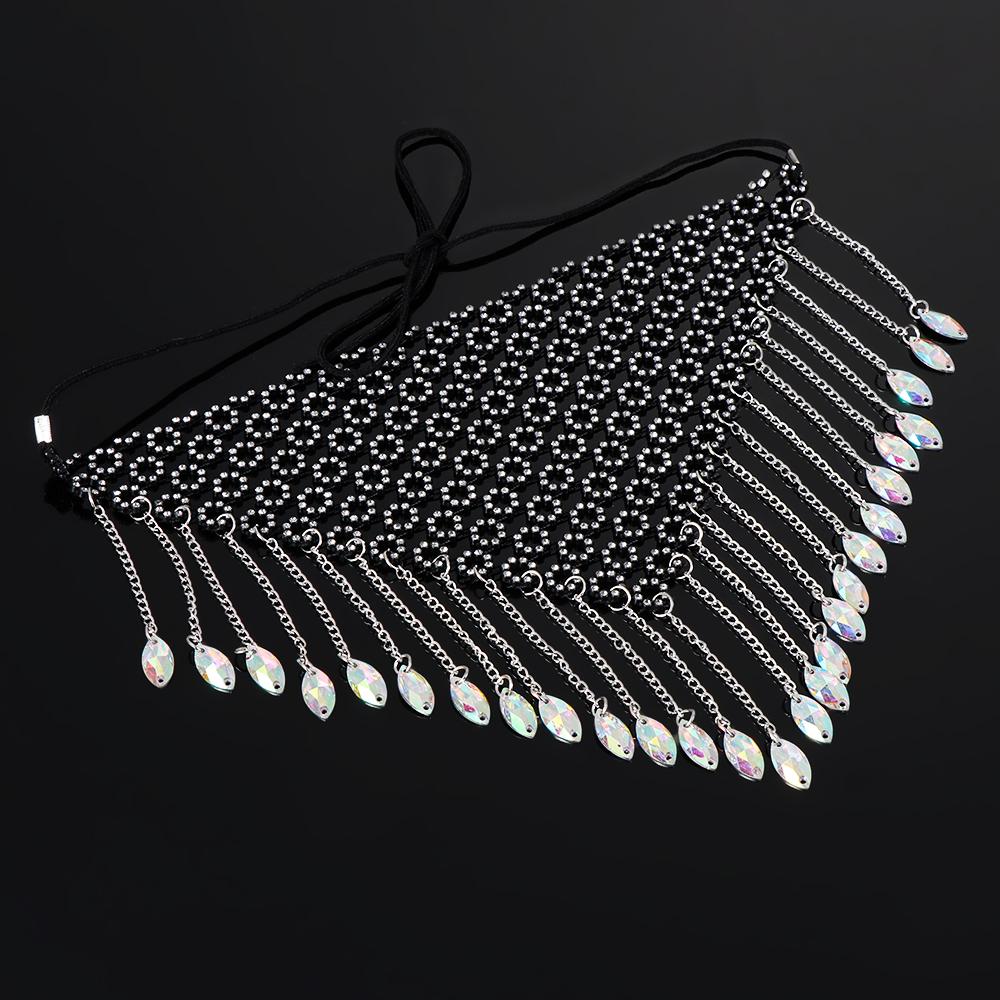 Танцевальная вечеринка блестки ночной клуб маскарад вуаль стразы металлические кисточки сетка ювелирные изделия маска