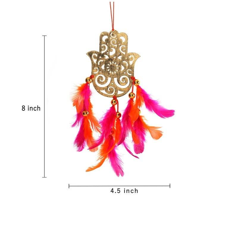 Ловец снов для автомобиля Хамса, Dream Сatcher Feather Car Hangings Hamsa, Duli