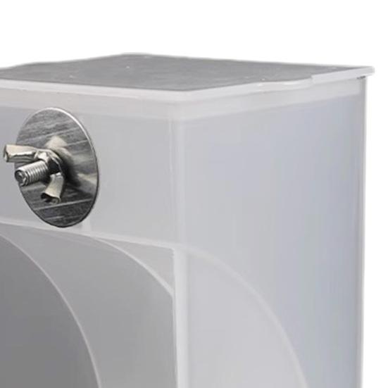 Удобная, просторная автоматическая кормушка с защитой от брызг, простая в использовании, для мелких птиц