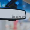 Наклейки I Love You Drive Safe на зеркало заднего вида виниловая наклейка для женщин водонепроницаемая декоративная наклейка на автомобиль аксессуары для автомобиля