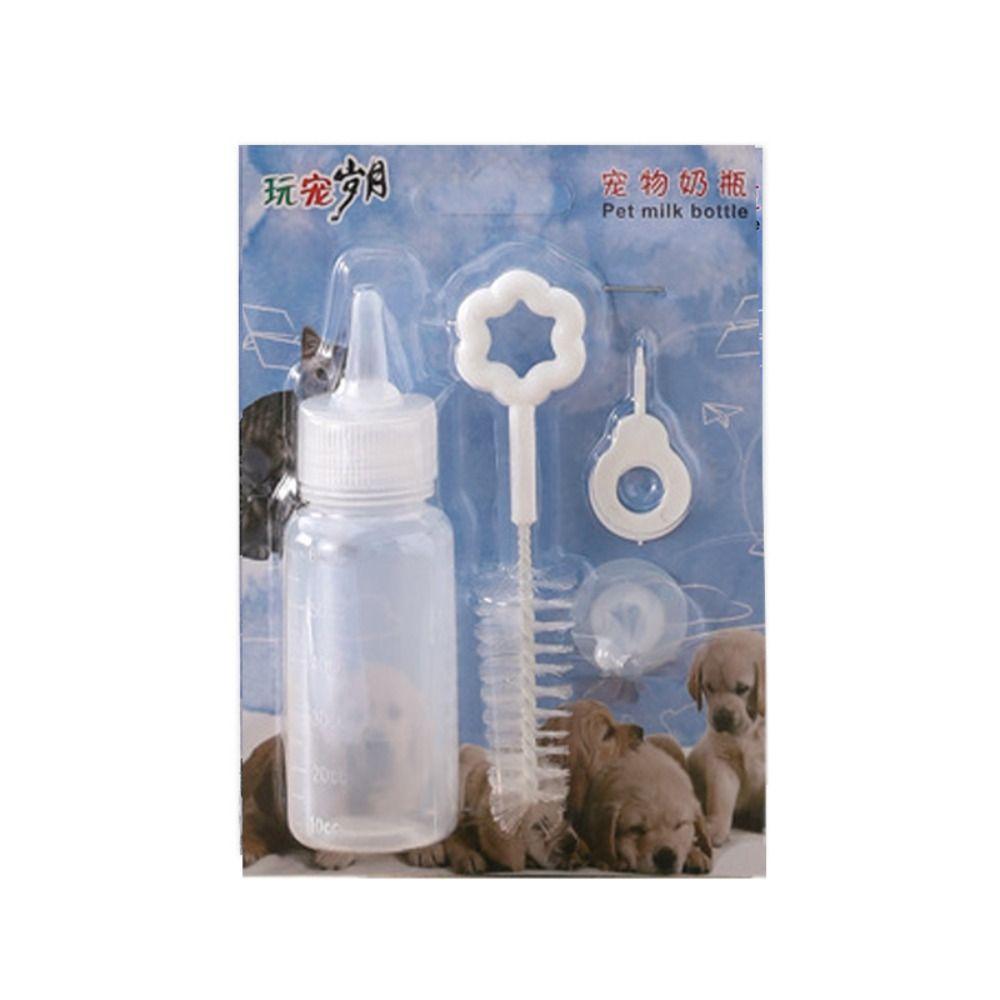 Silicone Cat Feeding Bottle 60ml Dog Feeders Drinking Pet Feeding Bottle