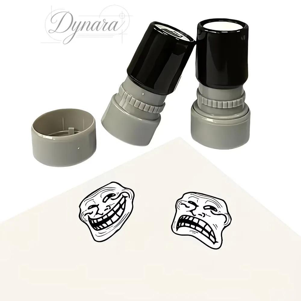 Cartoon plastic toy seal explosive abstract funny smiley seal