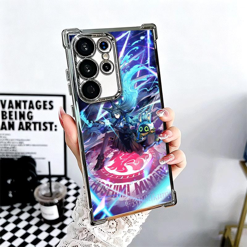 Zenless Zone Zero Хосими Мияби Покрытие Чехол для Телефона Для Samsung Galaxy S24 S25 FE S26 Edge S23 Ultra S22 S21 Plus S20 Защита от Падения