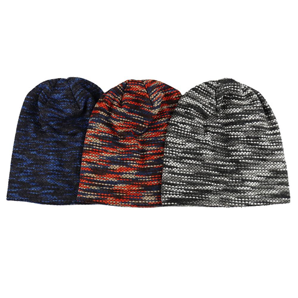 Winter Warm Wool Cap Fashion Unisex Knitted Hat Outdoor Plus Cashmere Warm Hat Christmas Gift