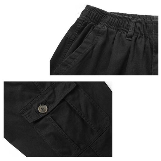 Мужские брюки-карго, однотонные, свободные, с несколькими карманами, мягкие дышащие, прямые, со средней талией, повседневная уличная одежда, повседневные длинные брюки