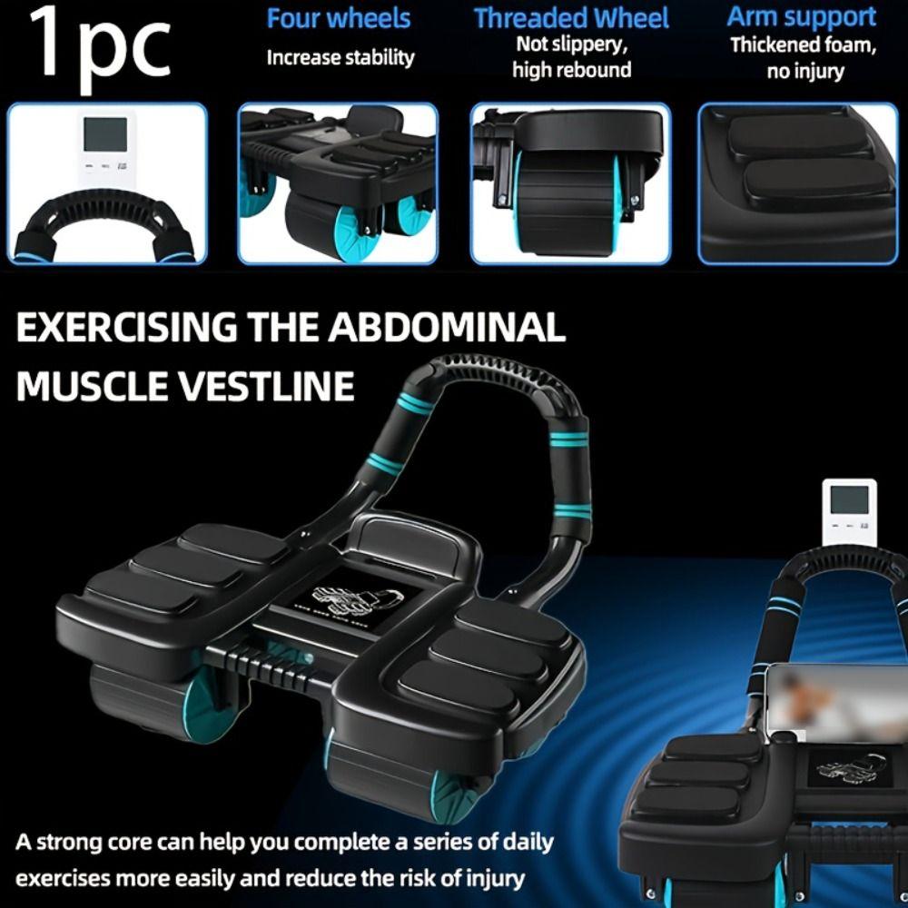 6/8 Elbow Support Abdominal Workout Roller Automatic Rebound Arm Abdominal Device  Beginners