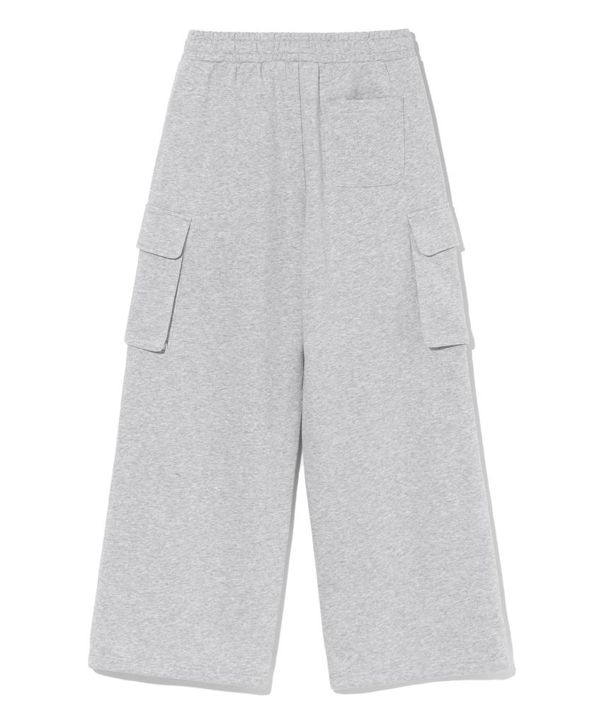 RAYFIKERS Cargo Wide Sweatpants Mq6Pu182_Melange Grey