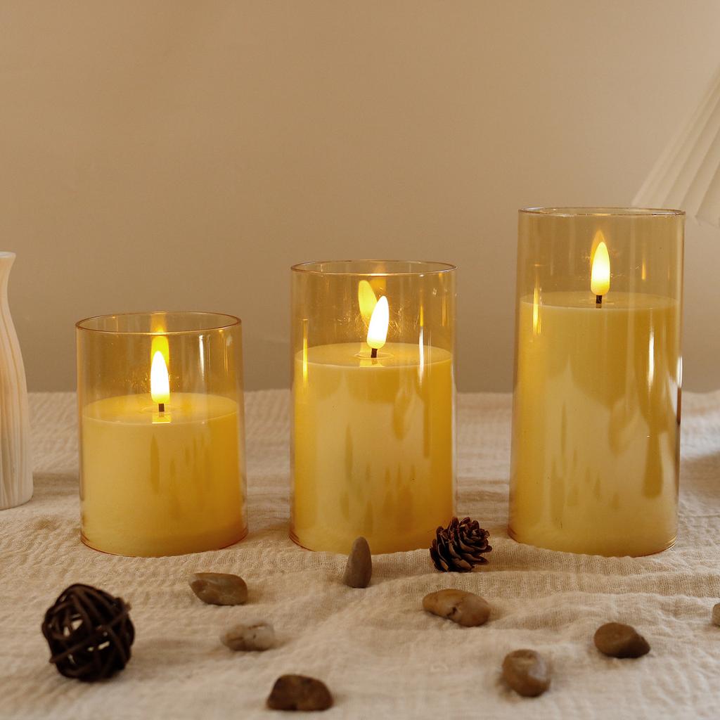 1/4/8 шт. светодиодная электронная свеча концертная свеча украшение сценарий убить атмосферу свет рождественский ночник