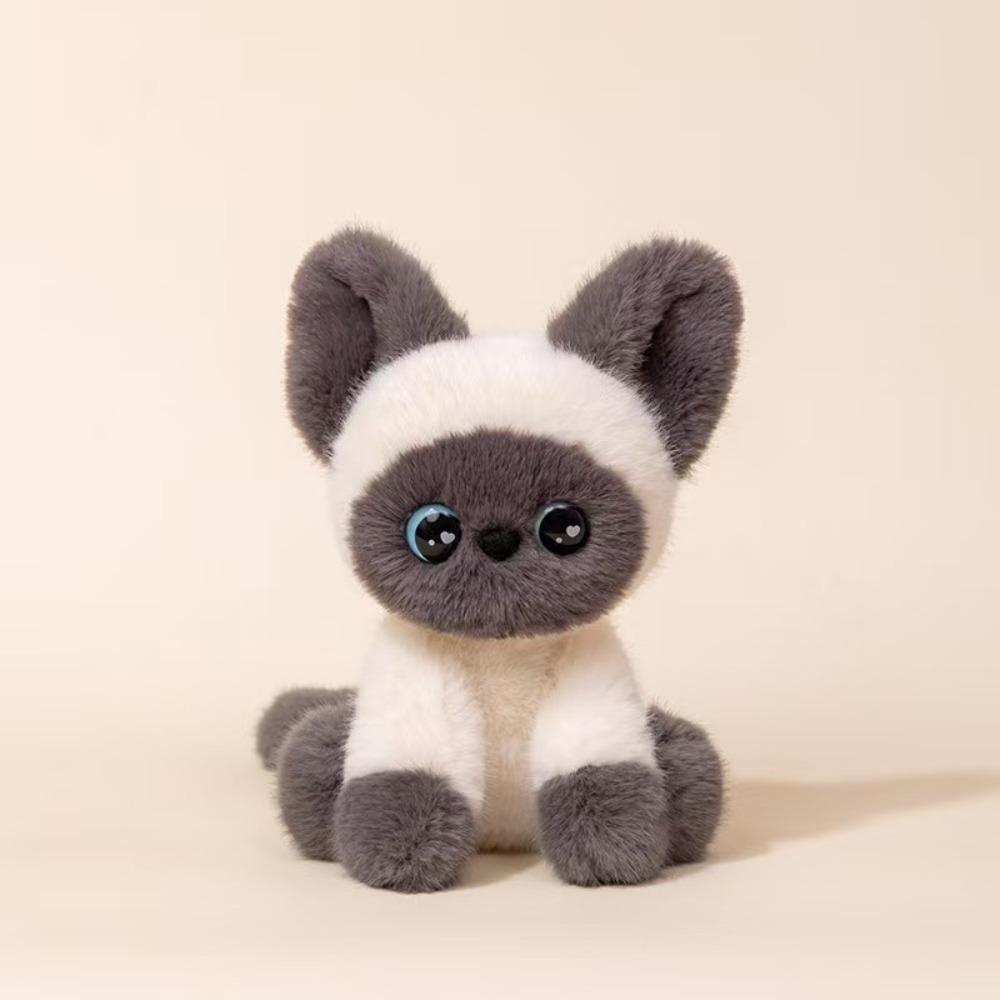Мягкая игрушка плюшевая кукла котенок девон рекс плюшевая кукла кошка мальчики девочки сиамский кот плюшевая детская игрушка