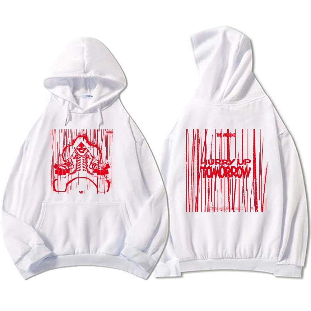 TheWeekend Hurry Up Tomorrow Album Hoodies Men/Women Clothing Heavy Mental Style Unisex Streetwear Graphic Pullovers Hip Hop