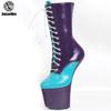 Сексуальные женские ботильоны разных цветов на очень высоком каблуке и платформе 20 см, большой размер 36-46