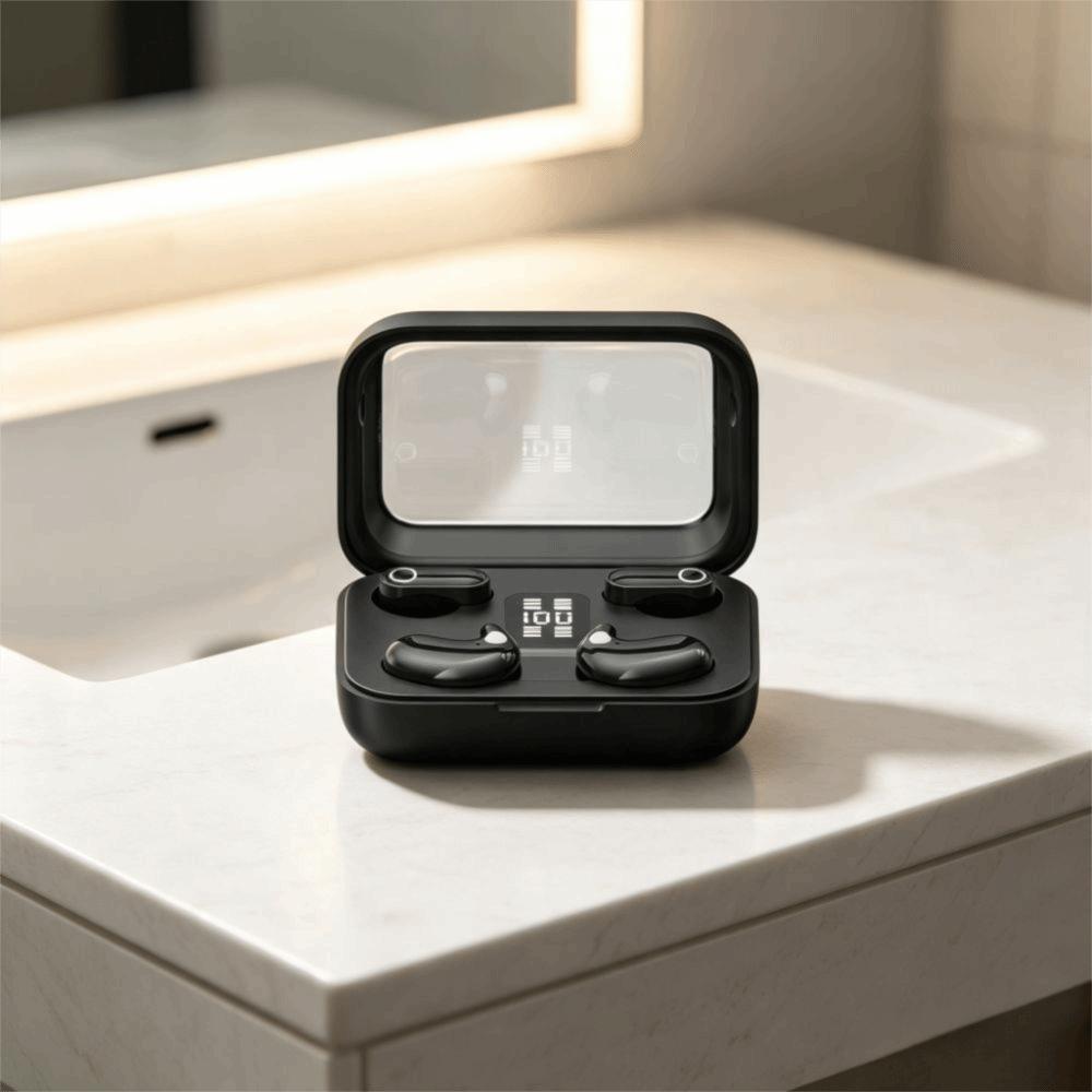 Digital Display Wireless Bluetooth Headphones Noise Cancelling Earphones In-ear Headphones Sports