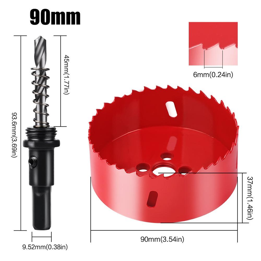 1 шт. 15-200 мм Биметаллическая коронка DIY Деревообрабатывающий инструмент для металла Железа Алюминия Пластика
