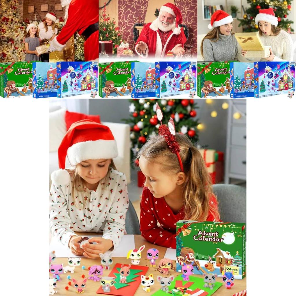 Обратный отсчет до Рождества с адвент-календарем, содержащим 24 очаровательные аниме-фигурки в красочных коробочках