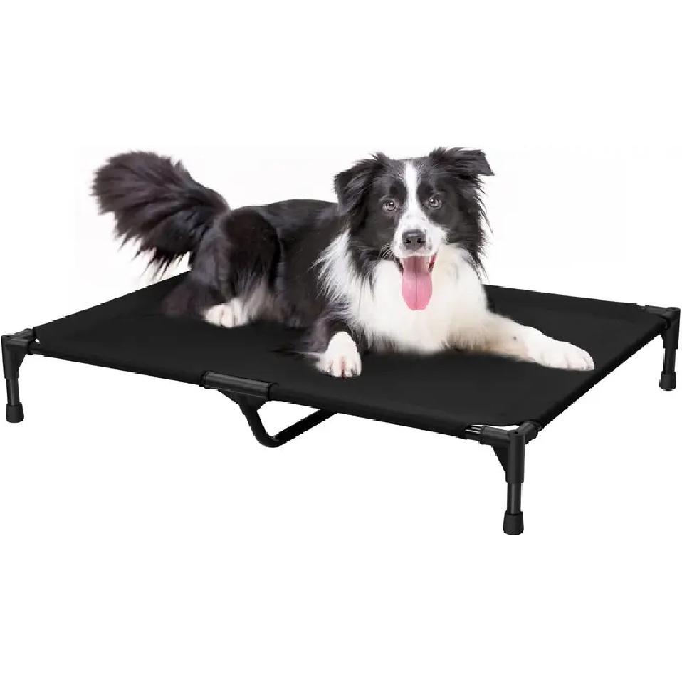 Love&go Elevated Dog Bed with Metal Frame, Cooling Raised Pet Cot for Dog and Cat