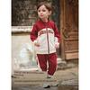 David Bella Boys' Red Suit 2026 New Spring Clothing Kidsren's Jacket Two-Piece Set Baby Sports Sweatshirt