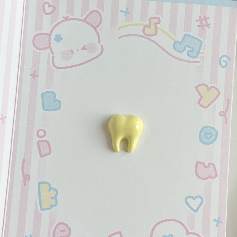 20 Pcs New Cute Cartoon Animal White Small Teeth Series Resin Scrapbook Diy Jewelry Children Gift Hairpin Accessories A54
