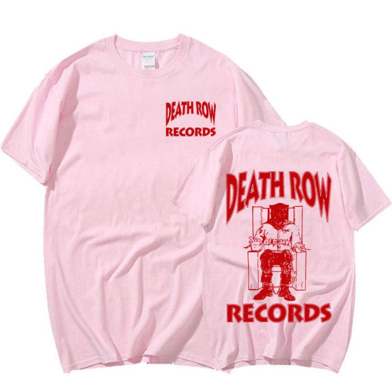 Футболка Death Row Records для мужчин и женщин, хлопковая высококачественная эстетичная футболка Tupac 2pac, винтажная футболка в стиле хип-хоп, уличная одежда в стиле Харадзюку
